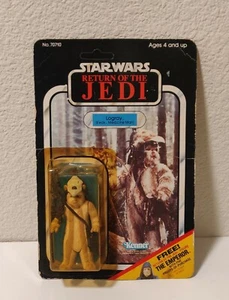 Kenner ROTJ Logray EWOK Medicine Man 65 UNPUNCHED Star Wars 1983 Jedi Sealed - Picture 1 of 7