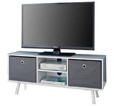 TV Unit Cabinet with Storage Shelves & Cupboard Entertainment Living Room Decor