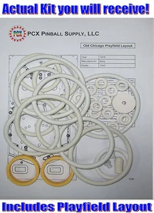 1976 Bally Old Chicago Pinball Machine Rubber Ring Kit - Picture 1 of 2