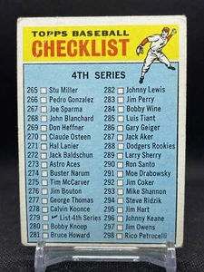 1966 Topps #279 Checklist 4 Unmarked - Picture 1 of 2