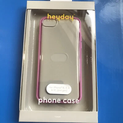 Heyday Phone Case For iPhone 6, 7 & 8 Clear & Pink Trim With Bumper Frame - Image 1 of 2