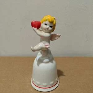 Ceramic Figurene Angel Heart Bell - Picture 1 of 5
