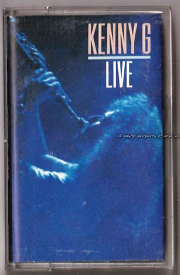 Kenny G: LIVE (1989 Cassette Tape, Artista Records #AC8613) Good+ Condition - Image 1 of 3