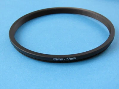82mm to 77mm Stepping Step Down Ring Camera Lens Filter Adapter Ring 82-77mm - Image 1 of 2