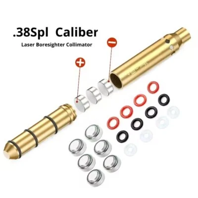 Cal .38SPL Red Laser Bore Sight End Barrel Laser Boresighter for Revolvers - Image 1 of 4