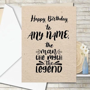 Der Mann, der Mythos, die Legende GEBURTSTAGSKARTE lustig, Vintage-Effekt Gruß 194 - Bild 1 von 3