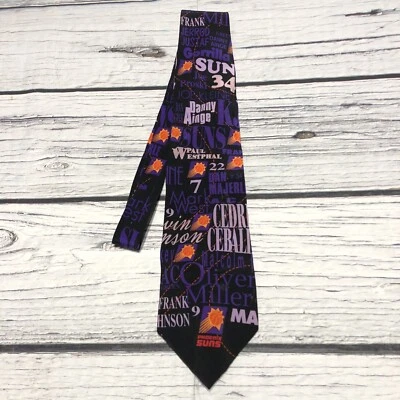 Corbata vintage años 90 NBA Phoenix Suns ganar perder o empatar hecha a mano edición limitada Foto 1 de 4