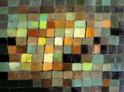 Paul Klee's Ancient Sound Repro, pintura al óleo pintada a mano de calidad 12x16 pulgadas Foto 1 de 2