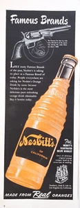 PRINT AD Nesbitt's Orange Drink 1950 5x13 Colt Six Gun Orange Soda Pop - Picture 1 of 1