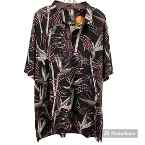 Puma MATTR Black/Purple Floral UPF 40+ Golf Polo Shirt Men’s XXL NWT (MSRP $70) - Picture 1 of 9