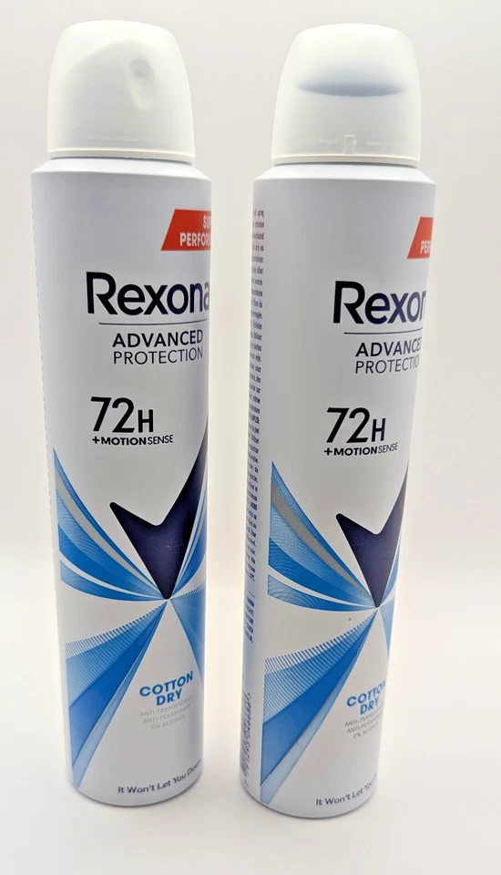 Rexona Advanced Protection Cotton Dry 72H Deodorant Spray 200ml (2 Pack) - Image 1 of 2