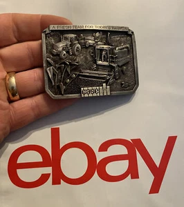 Case IH Belt Buckle Vintage Metal Farm Combine Tractor Ranch Collector GIFT - Picture 1 of 12