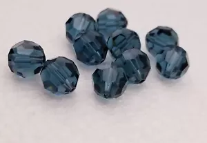 5000 Swarovski® Montana round beads 8mm 12 pieces/pack - Picture 1 of 1