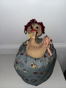 Vintage Bauernhaus primitive handgefertigte Sackpuppe - Bild 1 von 9