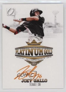 2014 Onyx Platinum Draft Auto Gold Orange Ink /25 Joey Gallo #PG-JG Auto - Picture 1 of 3