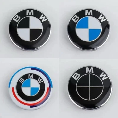 2 PZ STEMMA BMW COMPATIBILE FREGIO PER COFANO BAULE PORTELLONE POST. E ANT. - Image 1 of 4