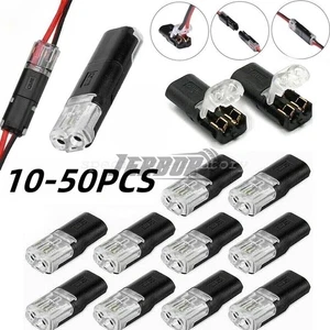 1-100x Auto Stecker 2 Polig Steckverbindung Steckverbinder KFZ Kabel - Bild 1 von 20