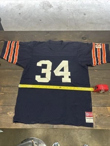 VINTAGE Chicago Bears maglia uomo GRANDE Walter Payton MacGregor maglia sabbia anni 80 - Foto 1 di 5