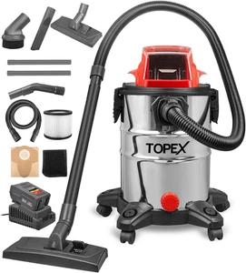 TOPEX 25L Cordless Wet & Dry Vacuum Cleaner Battery Powered Multi-Purpose Rem... - Picture 1 of 12