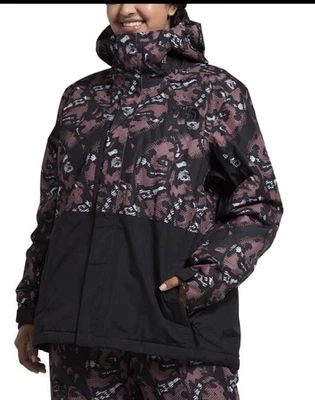 The North Face Freedom Insulated Jacket Women 2X Fawn Grey Snake Print New $320 - Image 1 of 4