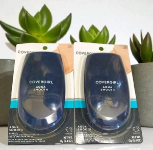 2 Covergirl Aqua Smooth Makeup + Sunscreen SPF 20 705 Ivory - 0.4oz x 2 - Picture 1 of 4