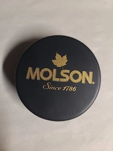 Molson Beer Foam Advertising Hockey Puck - Picture 1 of 3
