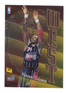 1999 Topps Chrome East West Hakeem Olajuwon & Dikembe Mutombo #EW7 Rare Insert - Picture 1 of 2