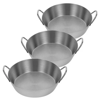  3 Pcs Insalatiera Acciaio Inox Ciotola Cucina Ciotole Da Dessert - Immagine 1 di 4