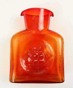 Kanawha Doppel Ausgießer Krug Glasflasche Segelschiff - Bild 1 von 4