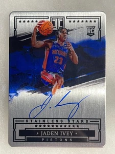 JADEN IVEY 2022-23 IMPECCABLE ROOKIE CARD AUTO PISTONS RC AUTOGRAPH /75 SSA-JIV - Picture 1 of 2