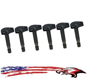 Set of 6 Ignition Coils for Honda Accord 2000-2007 3.0L & Odyssey 1999-2010 3.5L - Picture 1 of 7