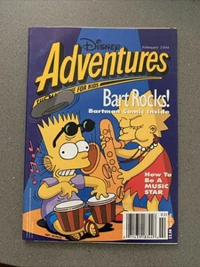 Disney Adventures Magazine February 1994 Simpsons Bartman Comic Preview Bongo - Picture 1 of 5