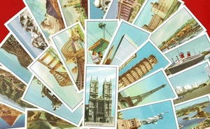 1954 MARVELS of THE WORLD - Wrights Biscuits Confectionery Trade Cards (TG13) - Picture 1 of 7