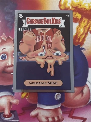 2022 MLB x Garbage Pail Kids: Series 1 Keith Shore Silver Foil 11/150 Mike Trout - Image 1 of 2