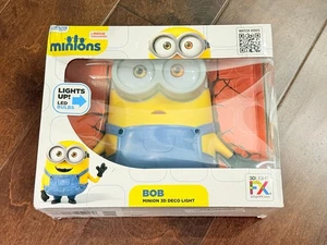 New in box Despicable Me Minions Bob 3D Light FX Deco LED Wall Light - Picture 1 of 3