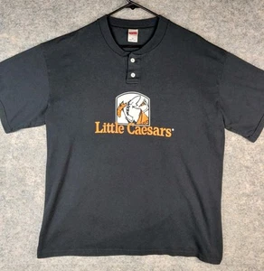 Vintage SOFFE Little Caesars Pizza T-shirt Baesball Uniform #8 Black XL 23x28.5 - Picture 1 of 15