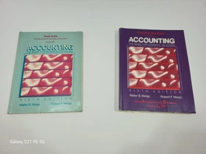 Accounting Study Guide & Worksheets 6th Ed Meigs & Meigs 1984 McGraw-Hill Ephem - Picture 1 of 18