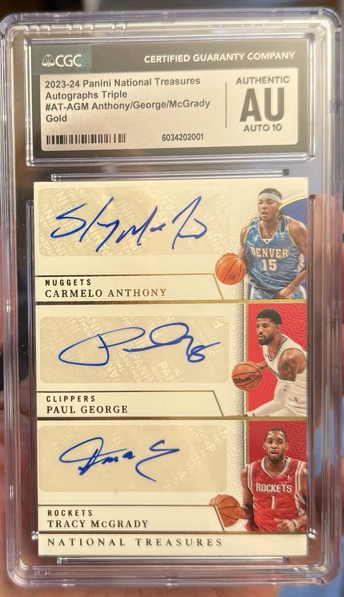 Tracy Mcgrady&Carmelo Anthony ダブルサインカード Tracy Mcgrady&Carmelo Anthony ダブルサインカード