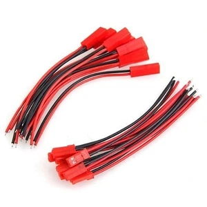 10 Pairs 100mm JST 2 Pin Connector Plug Lead Wire for Rc Li-Po Battery Discha... - Picture 1 of 3