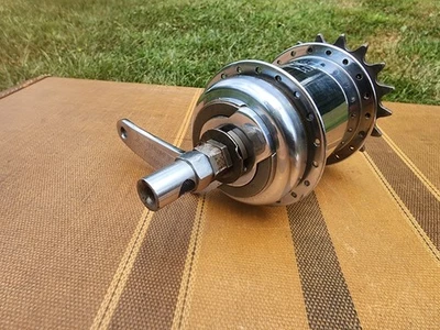 STURMEY ARCHER 3-GANG HINTERRADNABE WIE BESEHEN FÜR TEILE ODER RESTAURIERUNG SCHWINN & ANDERE - Bild 1 von 4