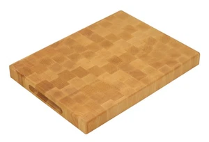 Schneidebrett Holz Maserung 40x30x4cm massiv geölt - Bild 1 von 5