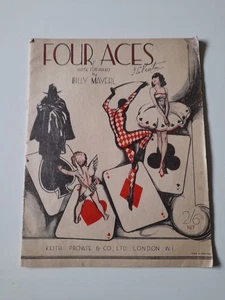 "Four Aces" Piano Suite by Billy Mayerl 1933 Keith Prowse & Co Ltd - Picture 1 of 10