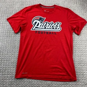 New England Patriots Football Shirt Men Medium M Red NFL On Field Apparel - Picture 1 of 13