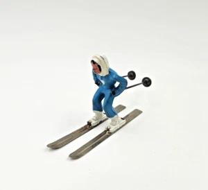 Barclay sciatore invernale figura di piombo blu bianco femmina - Foto 1 di 9