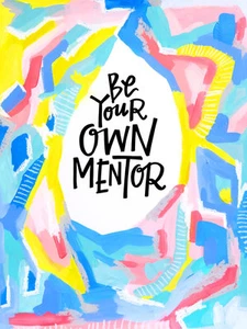 Be your own mentor quotes Canvas /Choose Your Size - Foto 1 di 1
