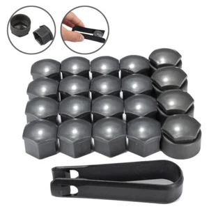 Juego de 20 tapas de tornillos de rueda grises 17 mm para Seat - Imagen 1 de 8