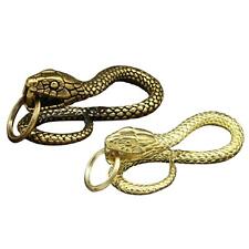 Brass Snake Keychains Ornament DIY Decoration Animal Pendant for Earrings