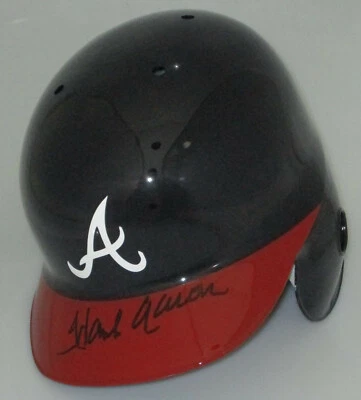 Atlanta Braves Hall of Famer HENRY HANK AARON Signed Full Size Helmet AUTO - JSA - Image 1 of 3