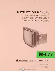 Mitsubishi 19V, c3920 Serie Farbmonitor Handbuch 1984 - Bild 1 von 1