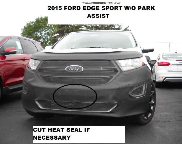 Sujetador con cubierta de máscara frontal Lebra para Ford Edge Sport 2015-2018 sin asistencia de estacionamiento Foto 1 de 1